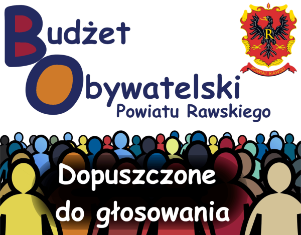 Informacja Zarządu Powiatu Rawskiego o liście zadań dopuszczonych pod głosowanie w ramach Budżetu Obywatelskiego Powiatu Rawskiego w roku 2024